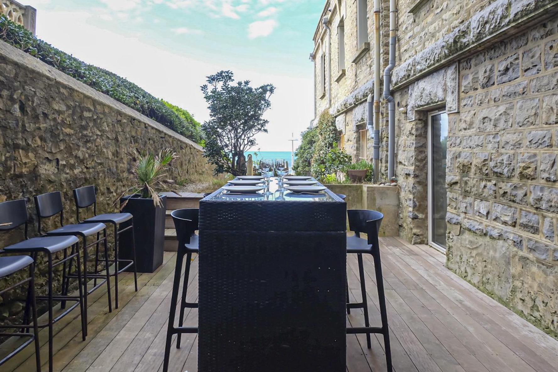 Magnifique Appartement Avec Terrasse, Parking Et Vue Sur L'Ocean Pour 5 Biarritz Exterior foto