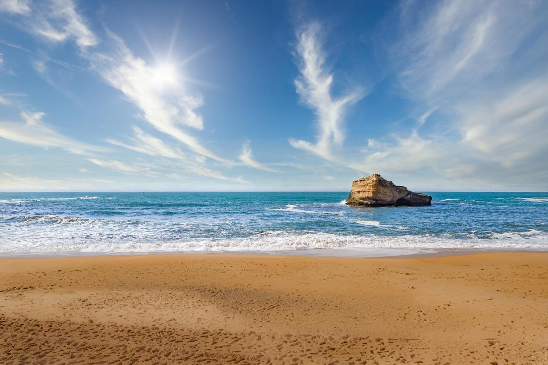 Magnifique Appartement Avec Terrasse, Parking Et Vue Sur L'Ocean Pour 5 Biarritz Exterior foto